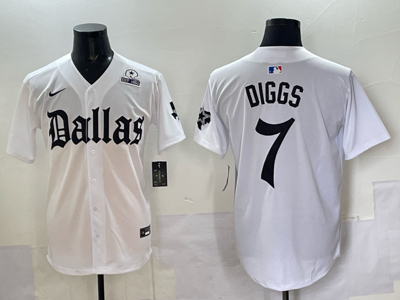 Men Dallas Cowboys #7 Diggs white Nike 2025 NFL Jersey 05->dallas cowboys->NFL Jersey